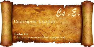 Cserepes Eszter névjegykártya